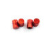 Capace valve auto aluminiu rosii 4 bucati