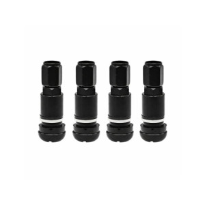 Valve metalice negre compatibile turisme si autoutilitare 4 bucati set