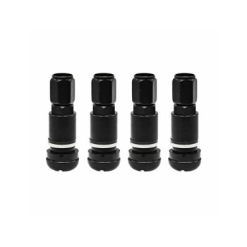 Valve metalice negre compatibile turisme si autoutilitare 4 bucati set Valve metalice negre compatibile turisme si autoutilitare 4 bucati set