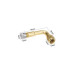 Adaptor prelungire valva camion din cupru 90 grade