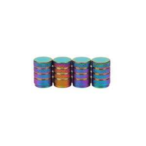 Capace valva auto aluminiu multicolore 4 bucati