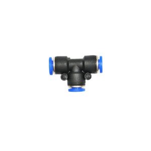 Mufa rapida T din plastic pentru furtun fi 6mm