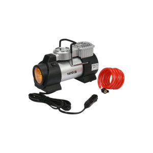 Compresor aer auto 12V 180W 40 l min 150 PSI cu manometru si LED YATO