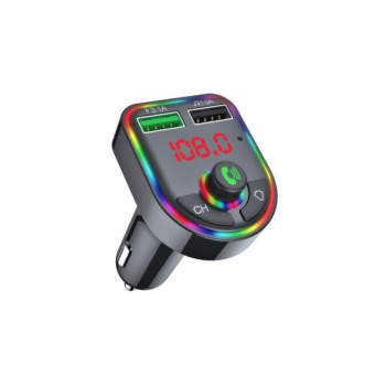Modulator MP3 auto Bluetooth handsfree FM USB TF 3.1A LED compatibil 12V 24V