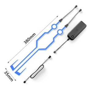 Kit lumini banda LED casca 2buc. 