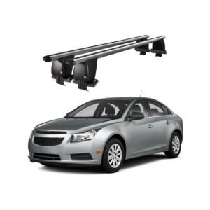 Bare transversale portbagaj auto aluminiu compatibile plafon neted Chevrolet Cruze Hatchback 2009-2016 argintii sau negre