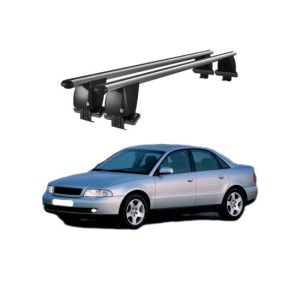 Bare transversale portbagaj auto aluminiu compatibile plafon neted Audi A4 B6 8E 8H 2000-2004 argintii sau negre