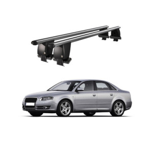 Bare transversale portbagaj auto aluminiu compatibile plafon neted Audi A4 B7 8E 8H 2004-2007 argintii sau negre