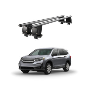 Bare transversale portbagaj auto aluminiu compatibile plafon neted Honda Pilot III 2016-> argintii sau negre