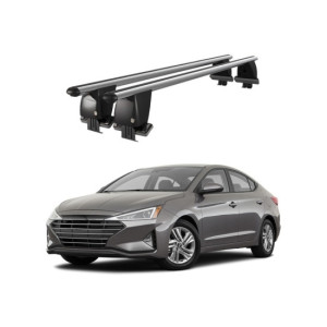 Bare transversale portbagaj auto aluminiu compatibile plafon neted Hyundai Elantra AD 2016-2020 argintii sau negre