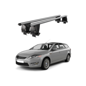 Bare transversale portbagaj auto aluminiu compatibile plafon neted Ford Mondeo III Combi 2010-2014 argintii sau negre