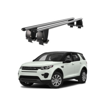 Bare transversale portbagaj auto aluminiu compatibile plafon neted Land Rover Discovery Sport 2 2019-> argintii sau negre