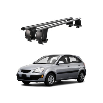 Bare transversale portbagaj auto aluminiu compatibile plafon neted Kia Rio DE Hatchback 2005-2011 argintii sau negre