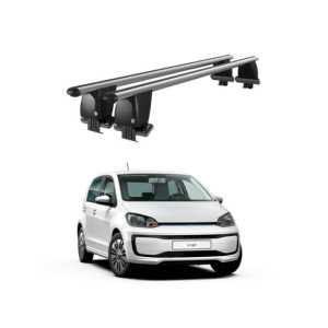 Bare transversale portbagaj auto aluminiu compatibile plafon neted Volkswagen E-Up! 2014-> argintii sau negre
