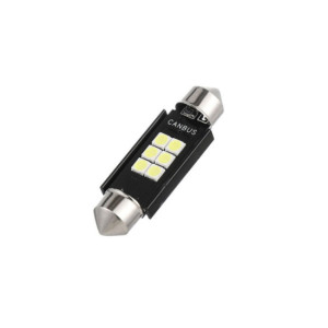 Bec sofit 39mm 6SMD 3030 12V Canbus 300 lumen Lumina alba