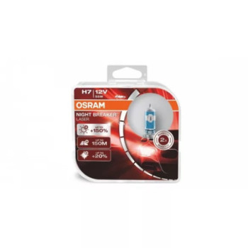 Set 2 becuri Osram H7 Night Breaker Laser +150% 12V 55W Set 2 becuri Osram H7 Night Breaker Laser +150% 12V 55W