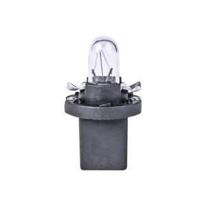 Set 10 becuri auto bord dulie plastic halogen T5 B8.5D 12V 1.2W BAX