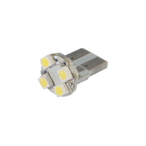 Bec auto cu LED T10 1210 cu 4 SMD ALB 12V JSUN37 ( pret / 20 buc )