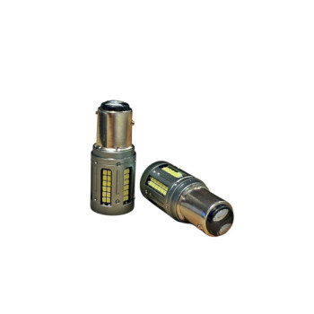 Set 2 becuri 2 faze BAY15D 1157 84SMD Canbus 12V-24V nonpolar lumina alba 1000 lumen 25w