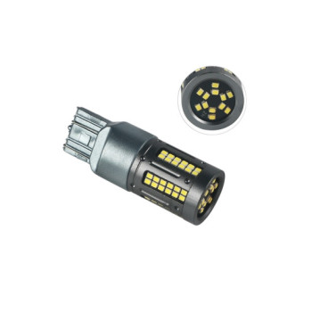 Set 2 becuri 2 faze T20 7440 84SMD Canbus 12V-24V nonpolar lumina alba 1000 lumen 25W Set 2 becuri 2 faze T20 7440 84SMD Canbus 12V-24V nonpolar lumina alba 1000 lumen 25W