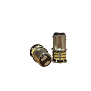 Set 2 becuri 2 faze BAY15D 1157 21SMD 12V 300 lumen lumina alba