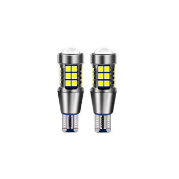 Set 2 becuri T15 27SMD 3030 Canbus 12V 800 lumen lumina alba Set 2 becuri T15 27SMD 3030 Canbus 12V 800 lumen lumina alba