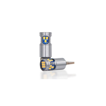 Set 2 becuri T10 18SMD 2016 Canbus 12V 400 lumen lumina galbena Set 2 becuri T10 18SMD 2016 Canbus 12V 400 lumen lumina galbena