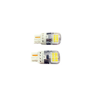 Set 2 becuri auto LED o faza T20 7440 W21W 16SMD 2835 CANBUS 12-24V 620lm lumina alba