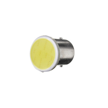 Bec cireasa 3W COB BA15S lumina galbena 12V ( Tip vechi SIMETRIC )