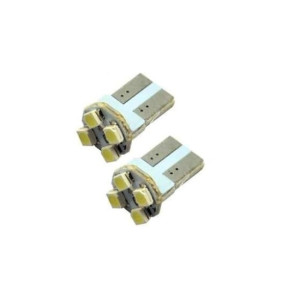 Set 2 becuri pozitie T10 4LED SMD lumina alba 12V