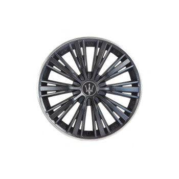 Set 4 capace roti Evo culoare negru argintiu 16 inch Set 4 capace roti Evo culoare negru argintiu 16 inch