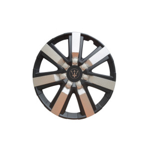 Set 4 capace roti Evo culoare negru argintiu 15 inch