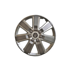 Set 4 capace roti Evo culoare argintiu gri antracit 15 inch