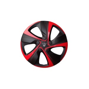 Set 4 capace roti model EVO negru+rosu 15