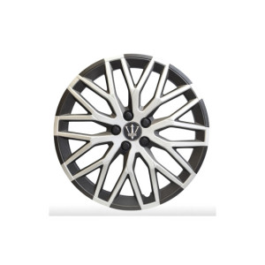 Set 4 capace roti Evo culoare negru argintiu 16 inch