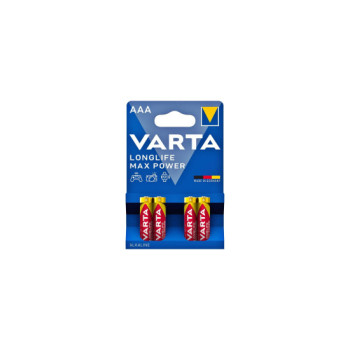 Set 4 baterii Varta LongLife Max Power AAA R3 1.5V alcaline Set 4 baterii Varta LongLife Max Power AAA R3 1.5V alcaline