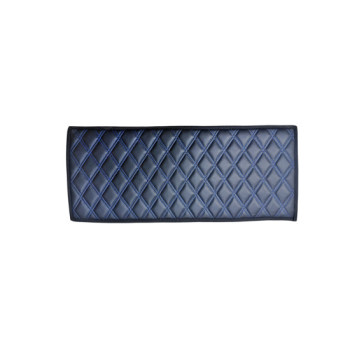 Covoras tunel imitatie piele negru cusatura albastra 25x60cm