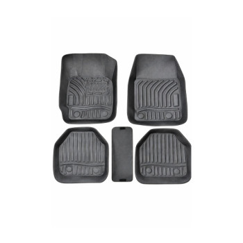 Covoare auto universale imitatie piele tip tavita pentru interior fata spate tunel median set 5 piese