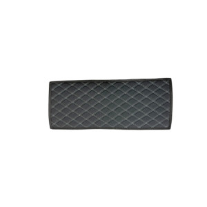 Covoras tunel imitatie piele negru cusatura gri 25x60cm