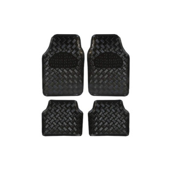 Covoare auto universale interior aluminiu negru lucios