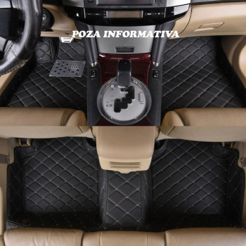 Covorase auto LUX PIELE 5D VW Passat B6/B7 2005-2014 ( 5D-011 cusatura bej )
