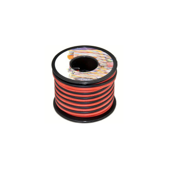 Rola cablu profesional  rosu cu negru 2x14G-PRO lungime 20 metri 