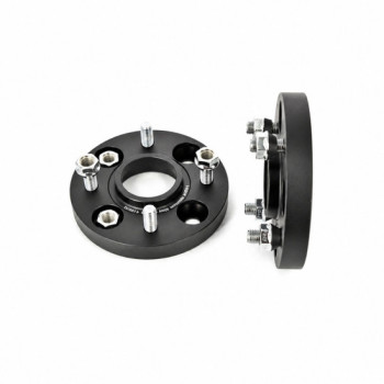 Distantier janta auto 30 mm 5x100 centrare 57.1 prindere dubla cu prezoane incluse negru