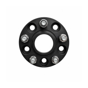 Distantier janta auto 20 mm 5x114.3 centrare 66.1-66.1 prindere dubla cu piulite M12x1.25 negru