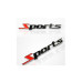 Emblema auto Sports culoare Negru-Rosu dimensiune 11.3cm x 1.3cm Emblema auto Sports culoare Negru-Rosu dimensiune 11.3cm x 1.3cm