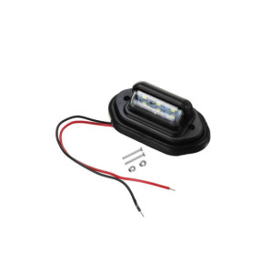 Set 2 lampi numar carcasa neagra lumina:alba - 12V-24V (Set 2 buc) 