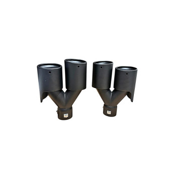 Ornament toba dubla negru mat dreapta - stanga intrare 60mm Ornament toba dubla negru mat dreapta - stanga intrare 60mm