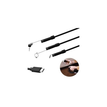 Camera endoscop USB-C 5.5mm impermeabila 5m cu LED reglabil Camera endoscop USB-C 5.5mm impermeabila 5m cu LED reglabil