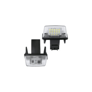 Set 2 lampi LED numar compatibil Citroen, Peugeot 