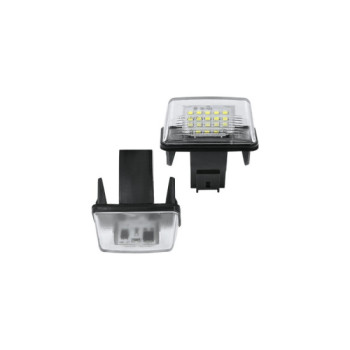 Set 2 lampi LED numar compatibil Citroen, Peugeot 